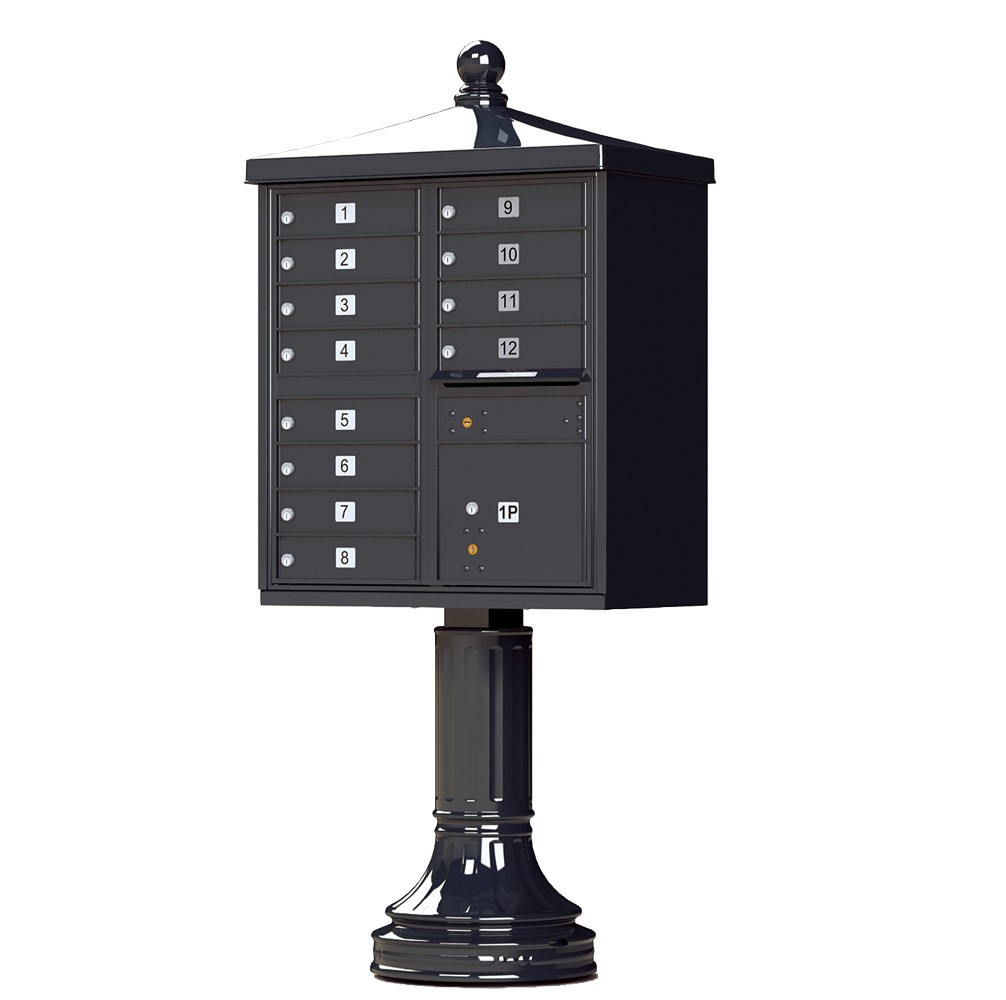 Finial Cap and Traditional Pedestal accessories - 12 compartment