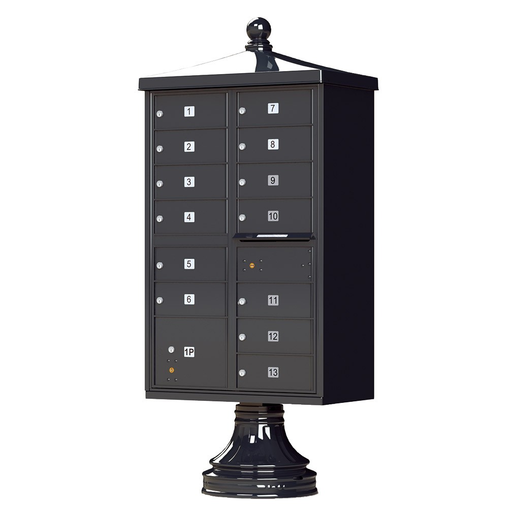 Finial Cap and Traditional Pedestal accessories - 13 compartment