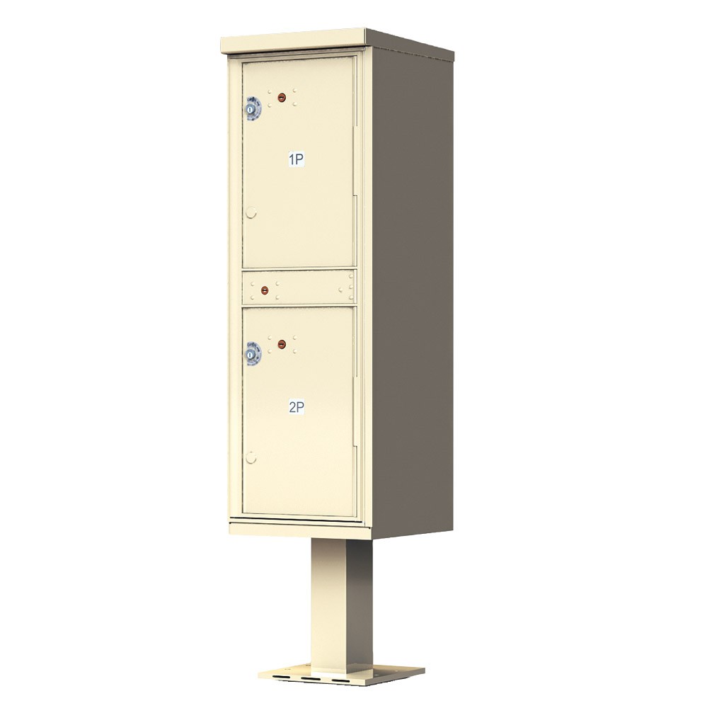 OPL Type I Outdoor Parcel Locker - 2 parcel compartments.