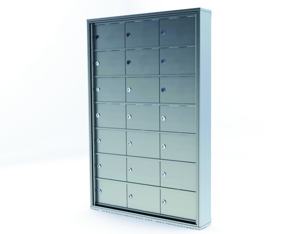 21 Doors - 7 High Mini-Storage Lockers