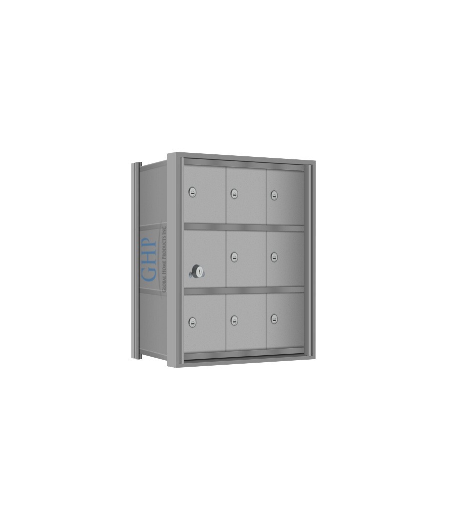 9 Doors - 3 High Mini-Storage Lockers