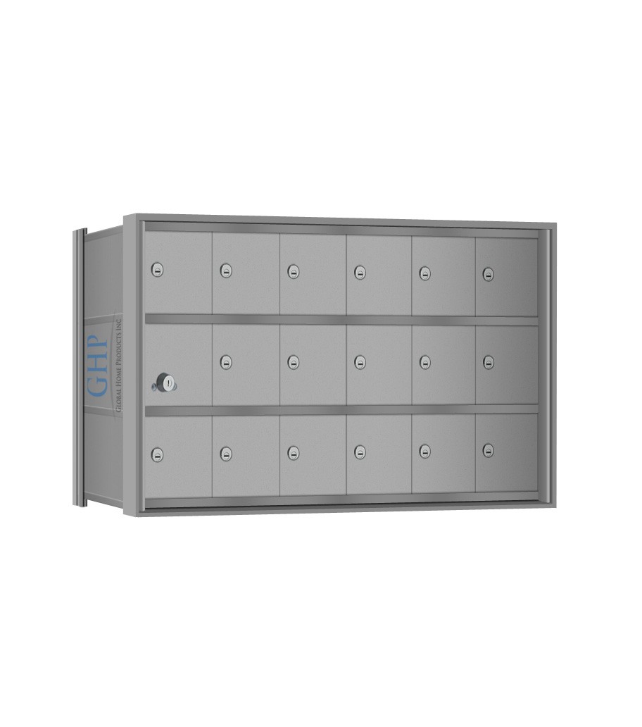 18 Doors - 3 High Mini-Storage Lockers