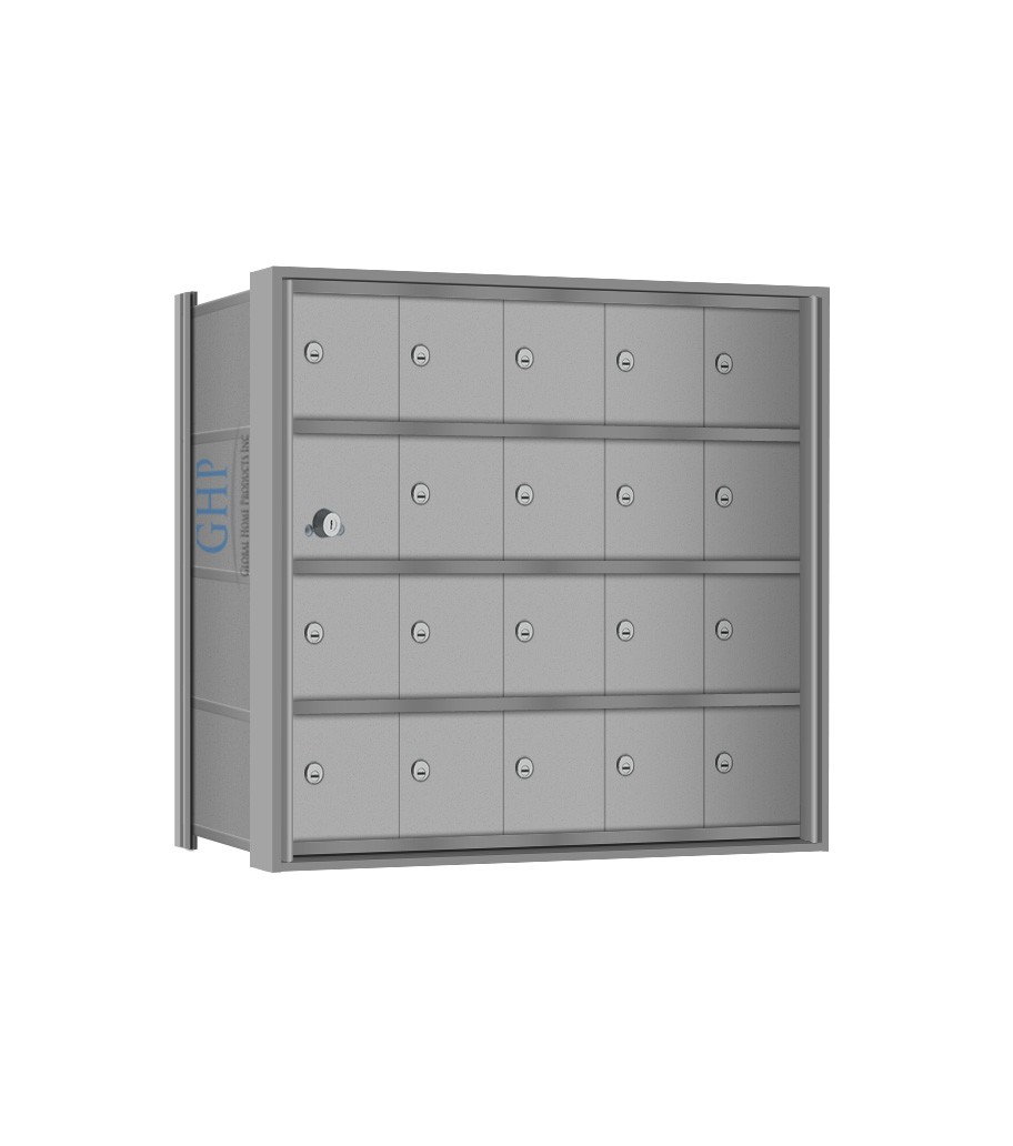 20 Doors - 4 High Mini-Storage Lockers