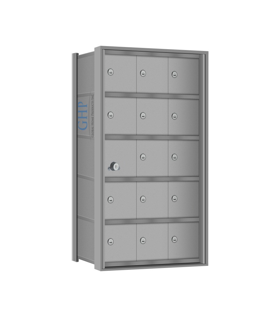 15 Doors - 3 High Mini-Storage Lockers