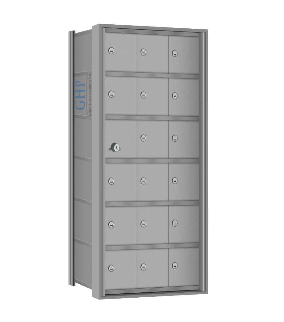 18 Doors - 6 High Mini-Storage Lockers