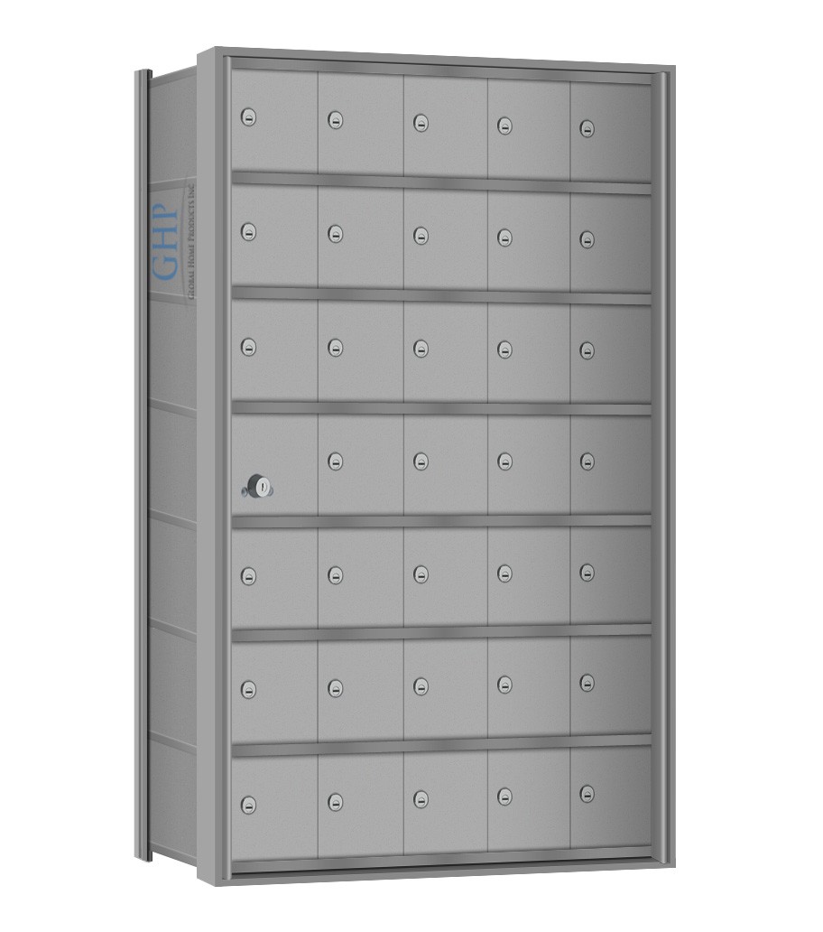 35 Doors - 7 High Mini-Storage Lockers