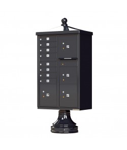 Finial Cap and Traditional Pedestal accessories - 8 compartment