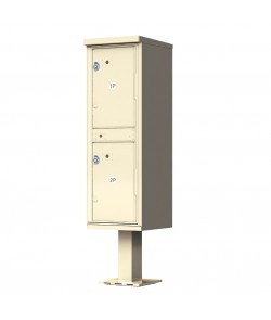 OPL Type I Outdoor Parcel Locker - 2 parcel compartments.