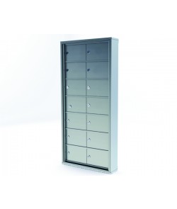 14 Doors - 7 High Mini-Storage Lockers