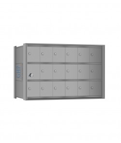 18 Doors - 3 High Mini-Storage Lockers