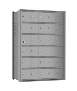 30 Doors - 6 High Mini-Storage Lockers