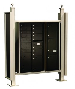 180 tenant doors and 18 parcel lockers vario EXPRESS mail station
