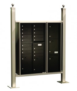 29 tenant doors and 3 parcel lockers vario EXPRESS mail station